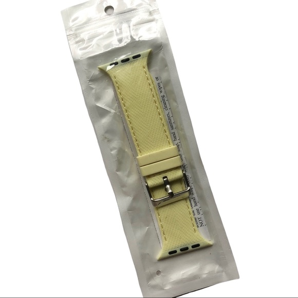 5/$20 NEW Mellow Yellow Silicone Band Apple Watch 44/45/49 mm M Buckle - Picture 8 of 9